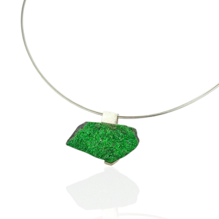 Uwarowit Anhänger 925 Silber und Grüner Granat
