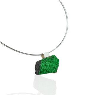 Uwarowit Anhänger 925 Silber und Grüner Granat