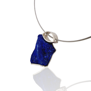 Lapislazuli Kettenanhänger aus 925 Silber