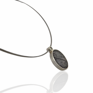 Runder Turmalinquarz Anhänger aus 925/- Silber