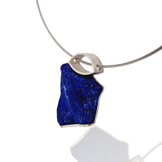 Lapislazuli Kettenanhänger aus 925 Silber