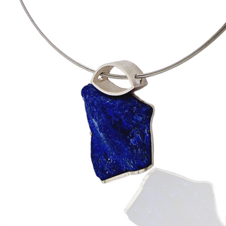 Lapislazuli Kettenanhänger aus 925 Silber