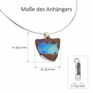Opal Kettenanhänger aus 925 Silber ein einzigartiges Edelsteinschmuck