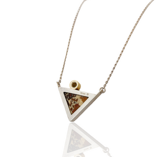 Einzigartige Boulder Opal und Peridot Halskette - Handgefertigtes Unikat - Schmucklinie-shop
