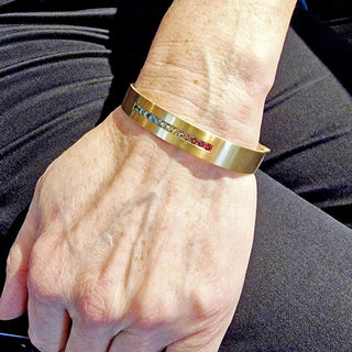 Eleganter Armreif mit Turmalinen im Farbverlauf - Handgefertigtes Unikat - Schmucklinie-shop