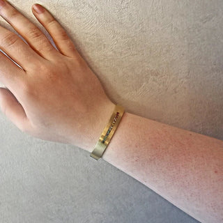 Eleganter Armreif mit Turmalinen im Farbverlauf - Handgefertigtes Unikat - Schmucklinie-shop