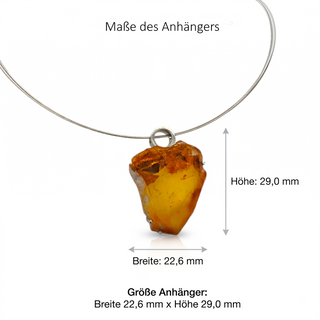 Nordsee Bernstein Anhänger aus 925/- Silber, Unikat