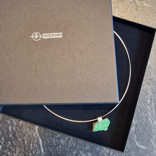 Uwarowit Anhänger 925 Silber und Grüner Granat